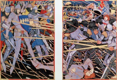 Illustration to the Battle of Otterbourne: But Persie wi his gude braid sword by Robert Burns